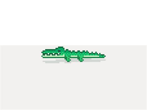 Minecraft Alligator Pixel Art