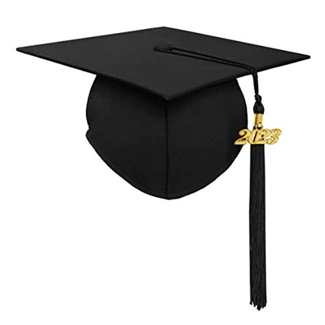 Herrenbek Matte Adult Graduation Cap With 2022 Tassel Unisex Adjustable