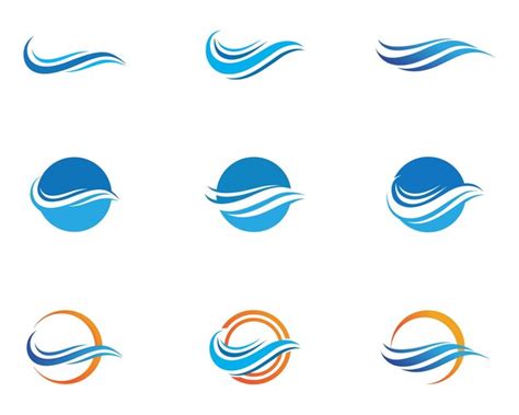 Premium Vector Water Wave Symbol And Icon Logo Template Vectors