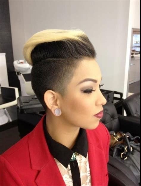 Black blonde hair color is generally reserved for dramatic styles involving blonde hair color and black hair color worn together. 5 Captivating Short Mohawk Haircuts with Highlights ...