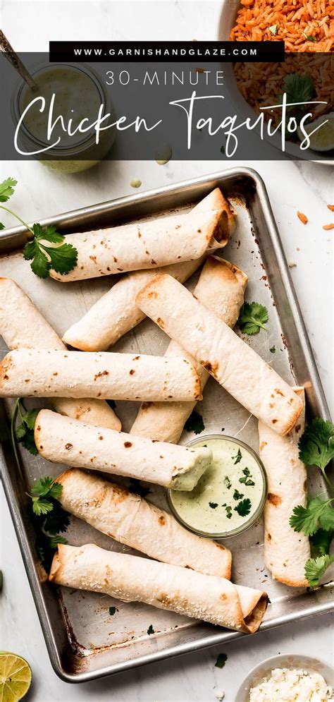Oven Baked Chicken Taquitos Are Flavorful Cheesy And Crispy Serve 17940 Hot Sex Picture