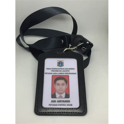 Jual Cetak Id Card Karyawan Name Tag Kartu Pegawai Dg Tali Exclusive