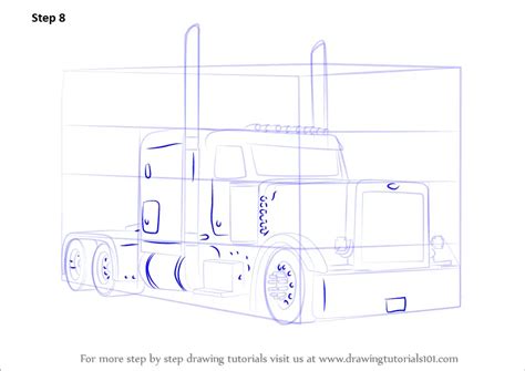How To Draw A Semi Truck Semi Truck Trailer Dimensions Weight Axle
