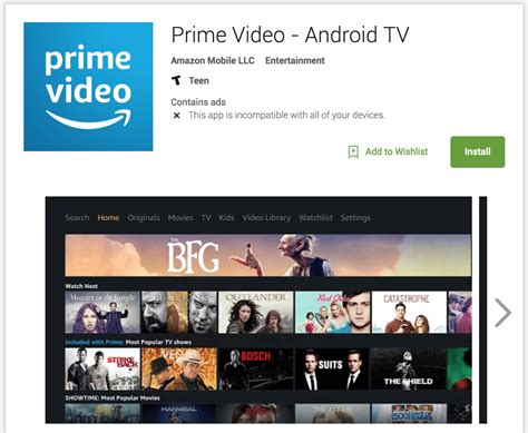 Amazon Prime Video Comes To Android Tv But You Cant