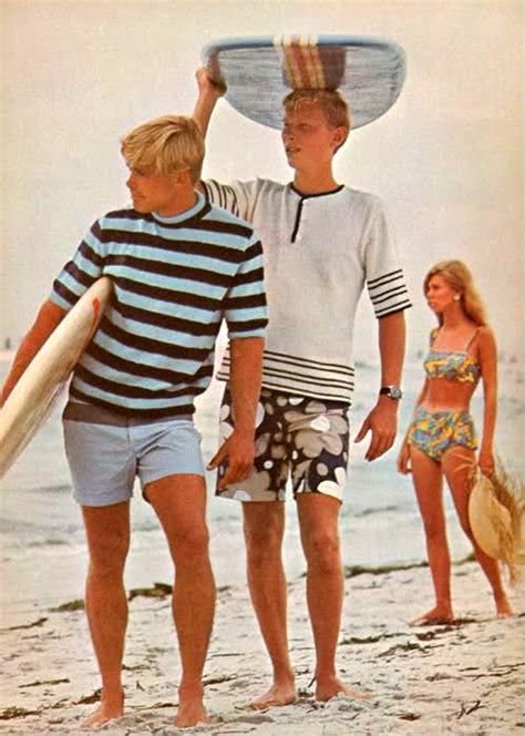 This Image Represents 1960s Mens Dress Because Of The Striped Shirts