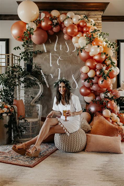 Take the time to talk to the bride about her own vision, and don't be shy about asking for help. Boho, balloons, bridal shower, miss to Mrs in 2020 ...