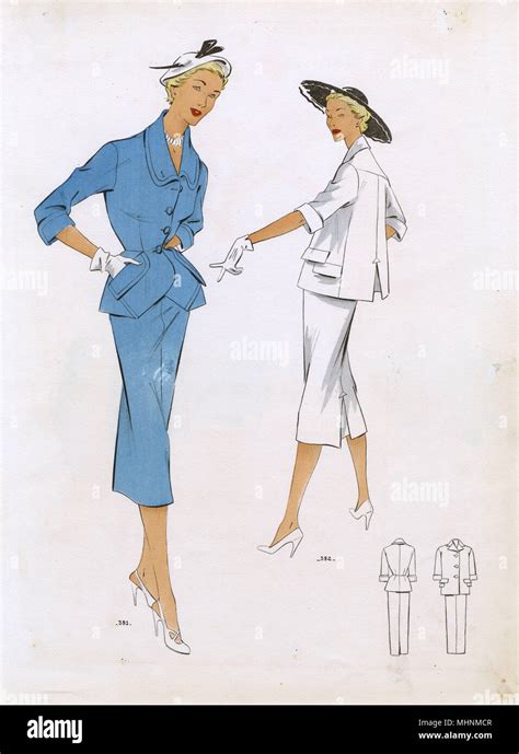 1950s Two Women Fashion Hi Res Stock Photography And Images Alamy