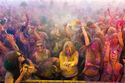 Festival Of Colour Holi One Party Editorial Stock Photo Image Of