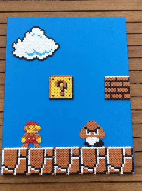 Super Mario Bros Hama Perler Canvas By Dogtorwho On Deviantart Perler