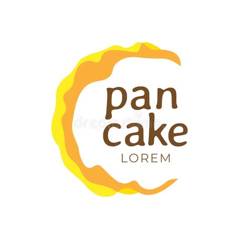 Logo Design Concept About Pancake In Vector File Stock Illustration