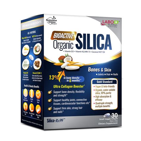 Labo Nutrition Bioactive Organic Silica Dietary Supplement Support