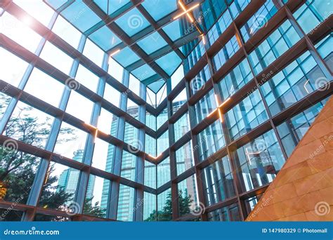 Glass Roof Structure Of Modern Building Stock Image Image Of Light Glass 147980329