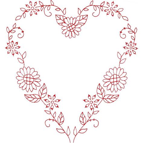 Pin By Angelica Ramirez On Embroidery Hearts Bordado Corações