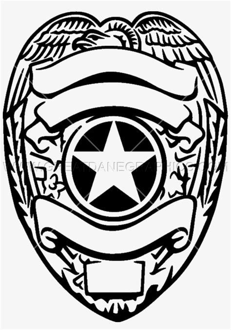 Silver Police Badge Police Shield Line Drawing Free Transparent Png
