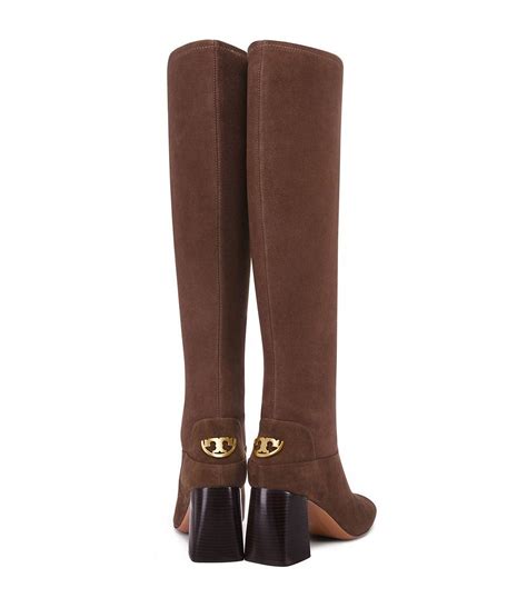 lyst tory burch sidney suede knee high boots in brown