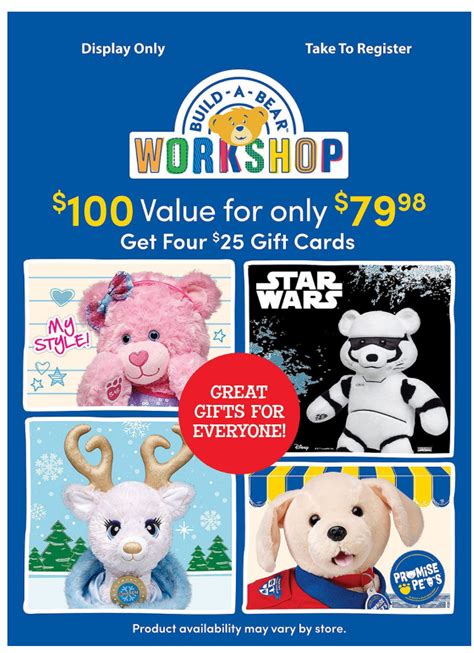 Build A Bear T Card 100 For 69 My Frugal Adventures
