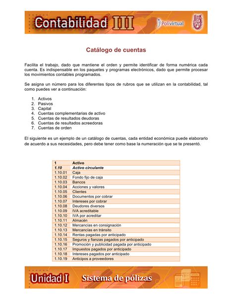 Ejemplo De Catalogo De Cuentas De Una Empresa Agricola Nuevo Ejemplo