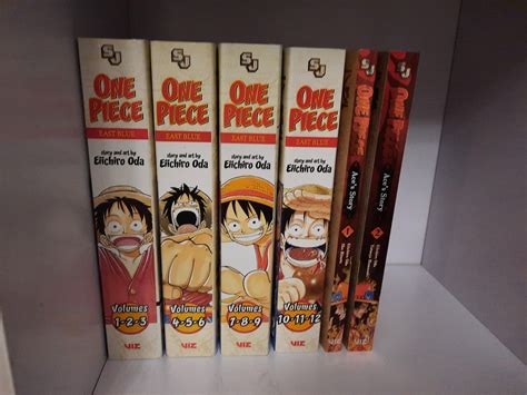 This Is My Collection Of The One Piece Manga Volumes And Aces Light