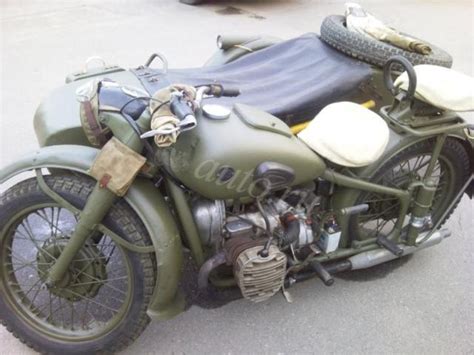 Ural M72 Green Military Motorcycle With Sidecar
