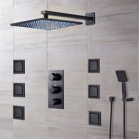Kitchen And Bath Fixtures Aspa Shower Panel System 59 Inch Rainfall Waterfall Shower Head With 6