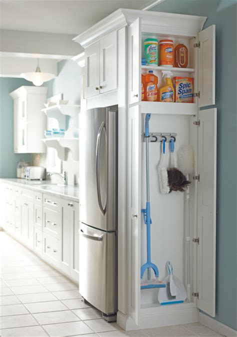 Some owners save money by purchasing very basic cabinets. Utility Organizer Cabinet - Traditional - Kitchen - by ...