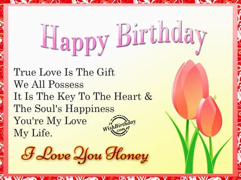 Happy Birthday Honey Quotes The Gallery For Gt Birthday Wishes For