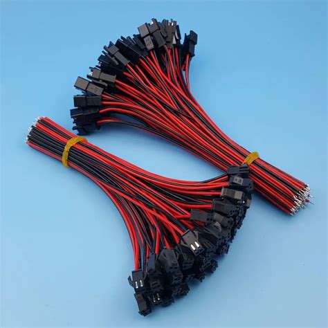 50pairs Sm Jst 2pin Pitch 254mm Male And Female 15cm 24awg Wire
