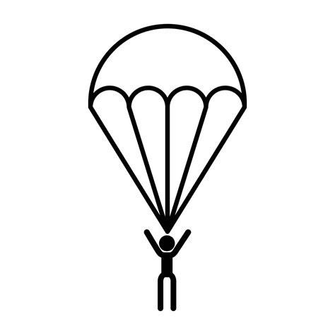 Parachute Icon Vector 22209426 Vector Art At Vecteezy