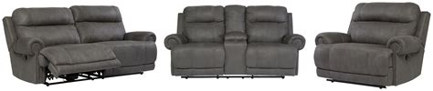 Signature Design By Ashley Austere 3 Piece Reclining Living Room Set