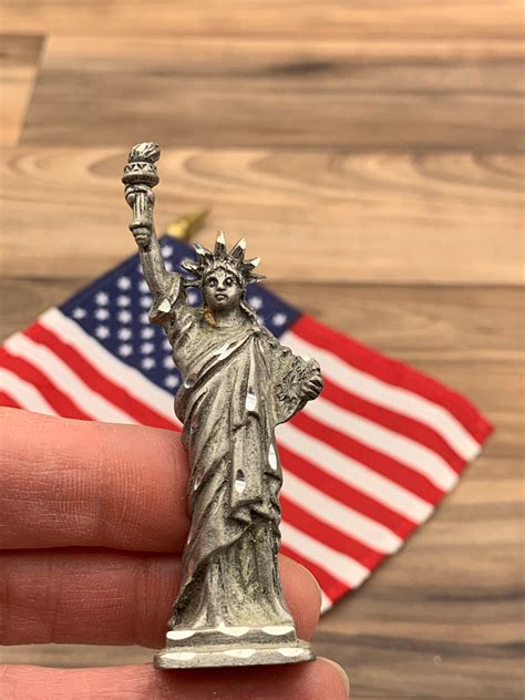 Statue Of Liberty Pewter Figurine Lady Liberty Miniature Statue Of Liberty Memorabilia