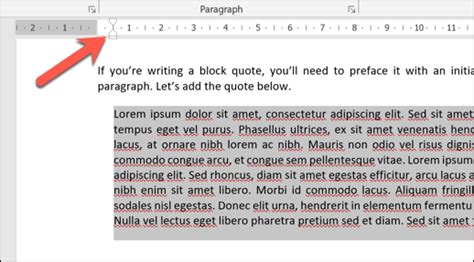 A block quote is a long quotation, set on a new line and indented to create a separate block of text. How to Add Block Quotes in Microsoft Word