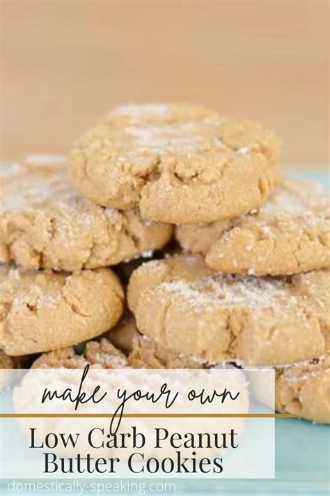 Low Carb Peanut Butter Cookies Domestically Speaking