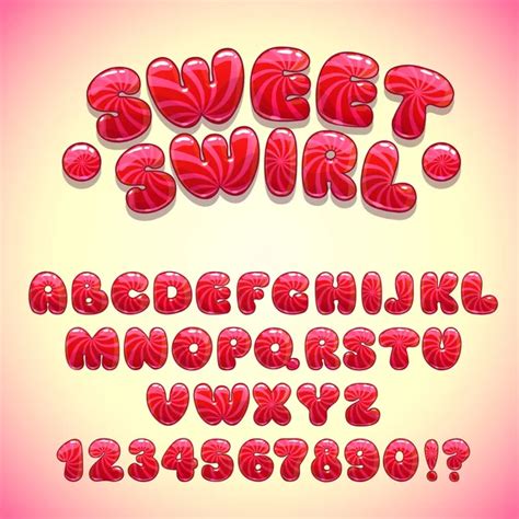 Candy Font Stock Vectors Royalty Free Candy Font Illustrations