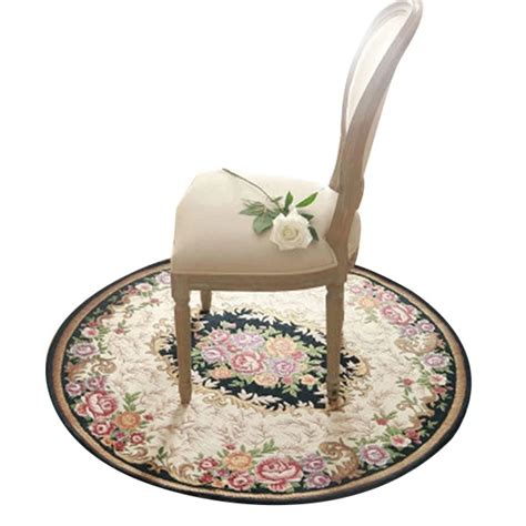 European Pastoral Oval Carpets For Living Room Decoration Home Rugs And