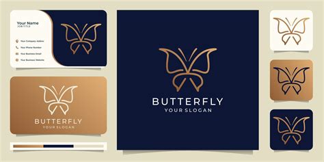 Butterfly Logo Design Template 16582855 Vector Art At Vecteezy