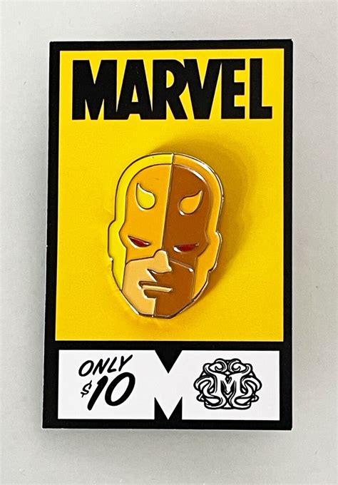 Mondo Daredevil Yellow Enamel Pin Marvel Tom Whalen Disney Matt Murdock