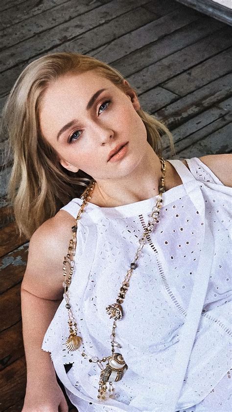 Sophie Turner In White Dress 2019 4k Ultra Hd Mobile Wallpaper