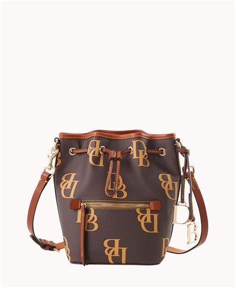 Dooney And Bourke Monogram Small Drawstring Crossbody