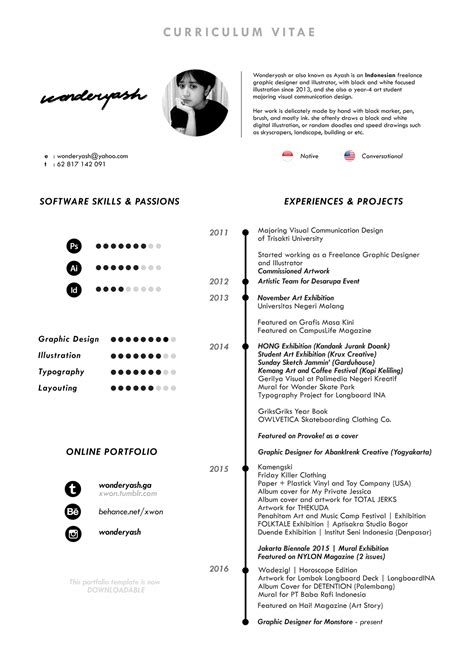 The cv shows what qualifications and experiences you have that make you an ideal candidate for the position. Curriculum Vitae Template: Available for Download. on Behance