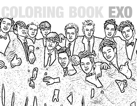 Sehun Coloring Page