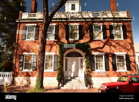 Large Mansion Houses, Nantucket Island, Cape Cod, USA Stock Photo - Alamy