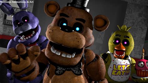 Sfm Render Tried To Recreate One Of The 1st Fnaf Posters That Came