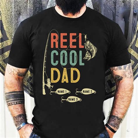 Personalized Reel Cool Dad Shirt Funny Fishing Father And Etsy Singapore