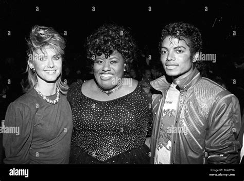 Olivia Newton John, Jennifer Holliday and Michael Jackson at the