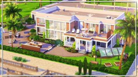 Modern Hills Mansion The Sims 4 Speed Build No Cc Youtube