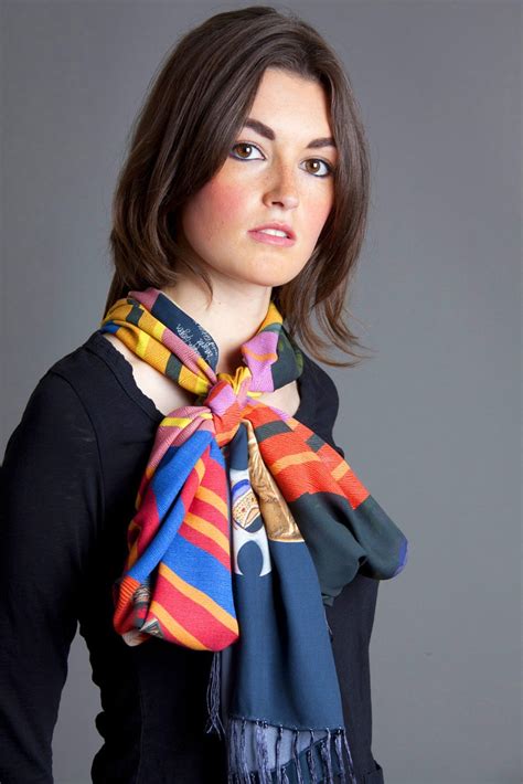 Beautiful Scarf Extra Long Scarf With Fringed Ends Tied In A Bow Beautiful Scarfs Long