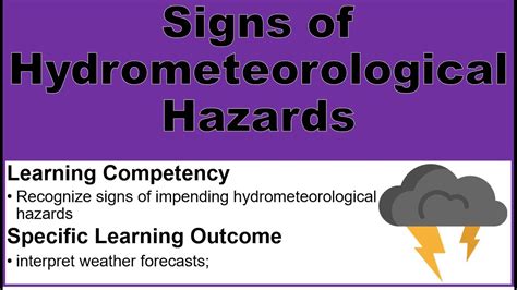 Signs Of Hydrometeorological Phenomenahazards Youtube