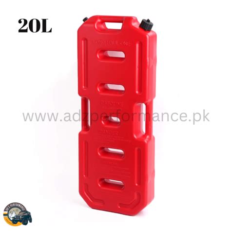 Jerry Can Long Haul Plastic 20l Red Fuel Container Spare 4x4 4wd Adz
