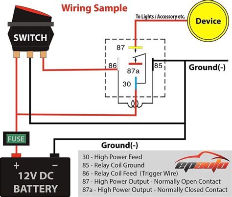 12v 30 Amp Relay Wiring Diagram Bosch For Entertaining Icon In 12v