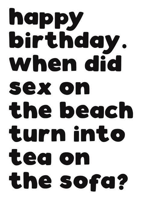 Funny Aging Birthday Card Sex On The Beach Thortful